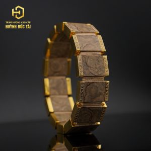 Lắc Tay Banh Đỏ Bọc Vàng 18k